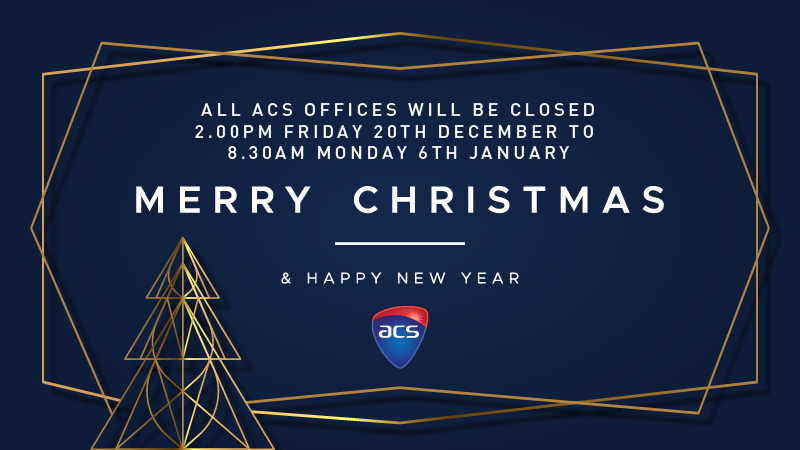 ACS 2019 Christmas Closure