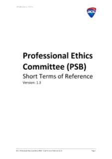 Professional Ethics Committee (PSB)