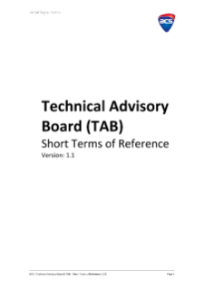 Technical Advisory Board (TAB)