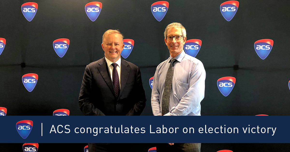 Media Release - ACS congratulates Labor on Federal election win